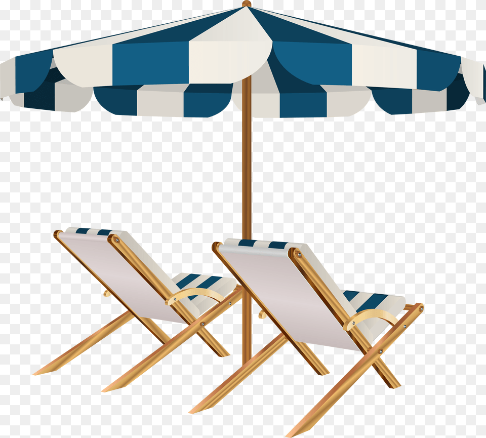 Beach Chairs And Umbrella Clip Art Image, Canopy, Architecture, Patio, Housing Png