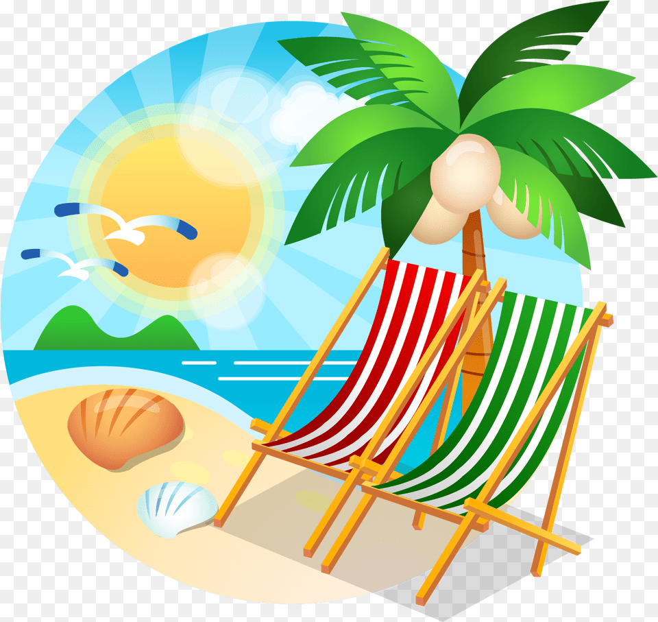 Beach Christmas No Background, Summer, Furniture, Outdoors Png Image