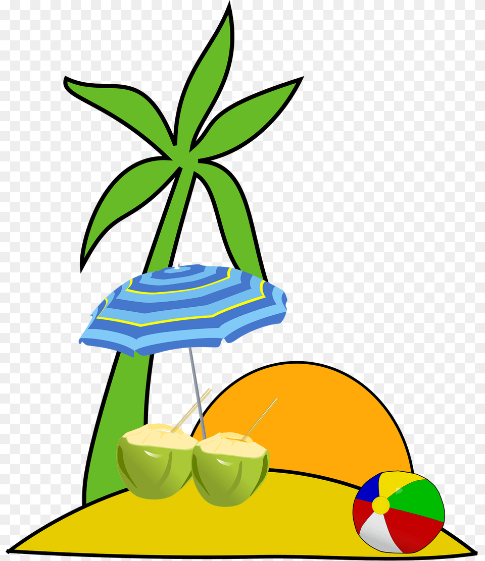 Beach Clipart, Summer, Food, Fruit, Plant Free Png Download