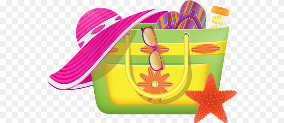 Beach Clipart Basket Beach Bag Clipart, Clothing, Hat, Art, Graphics Free Png
