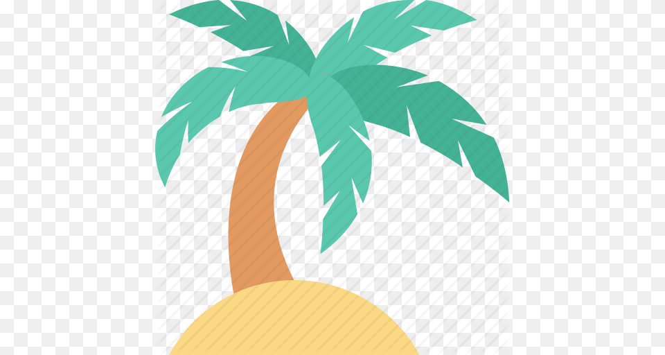 Beach Coconut Tree Date Tree Palm Palm Tree Icon, Palm Tree, Plant, Leaf, Food Free Png Download