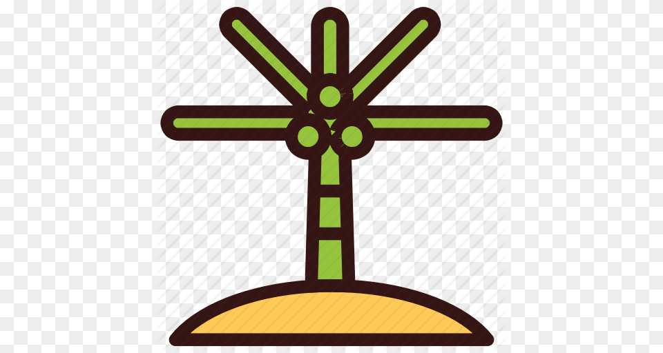 Beach Coconut Trees Date Trees Holiday Palm Palm Trees Icon, Cross, Symbol Free Transparent Png