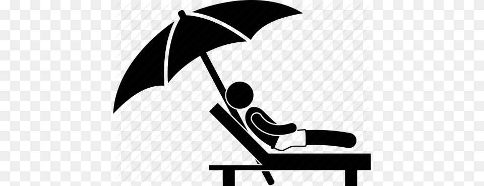 Beach Equipment Family Relaxing Seaside Sunny Umbrella Icon, Canopy Png