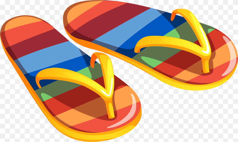 Beach Flip Flops Clipart Sandal Clipart, Clothing, Flip-flop, Footwear, Dynamite Free Png Download