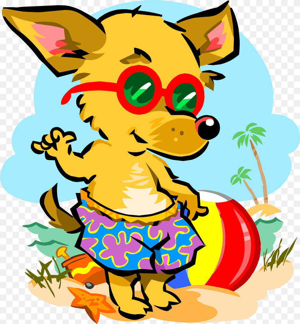 Beach Fox Clip Arts Animals At The Beach Clipart, Baby, Person Png