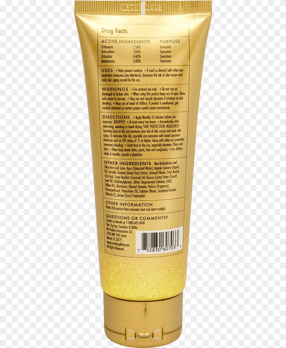 Beach Gypsy Spf 30 With Gold Glitter 4 Oz Cosmetics, Book, Bottle, Publication, Sunscreen Free Transparent Png
