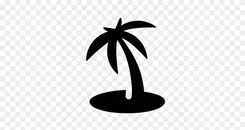 Beach Holiday Island Palm Sand Sea Summer Vacation Icon, Palm Tree, Plant, Tree, Architecture Free Png