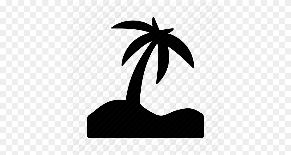 Beach Holiday Palm Sand Summer Vacation Icon, Palm Tree, Plant, Tree Png