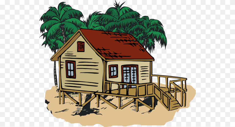 Beach House Clipart Beach Home Clipart, Architecture, Shack, Rural, Outdoors Free Transparent Png
