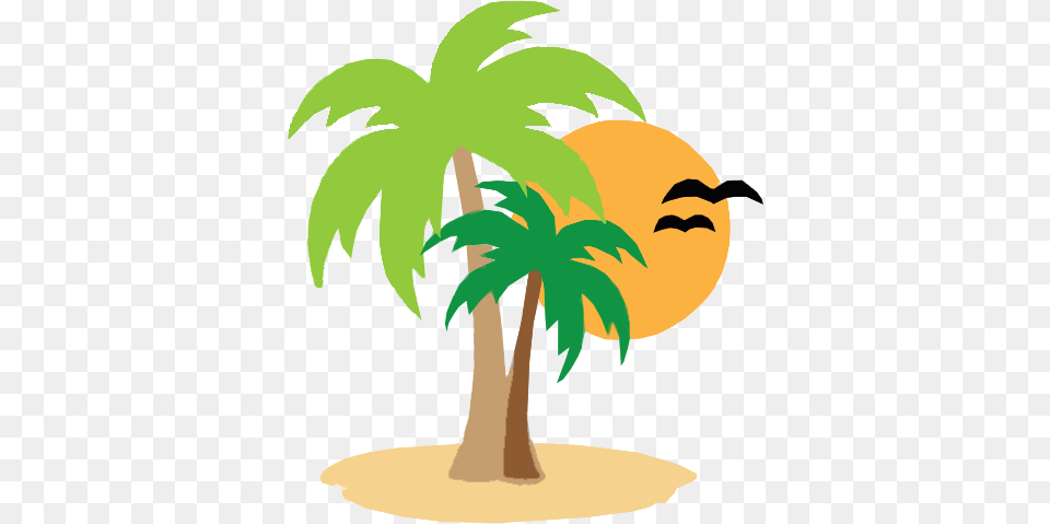 Beach Icon Transparent Clip Art Palm Tree, Leaf, Palm Tree, Plant, Food Free Png Download