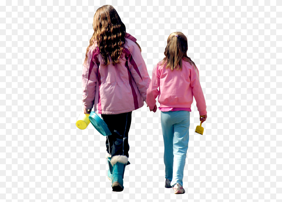 Beach Kids Walking Away From Camera Crimfantscc Attribution, Jacket, Clothing, Coat, Pants Free Png