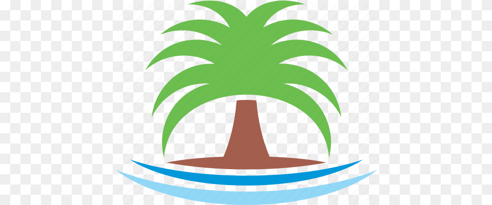 Beach Logo Palm Sea Summer Tree Icon Pineapple, Palm Tree, Plant, Potted Plant, Leaf Free Transparent Png