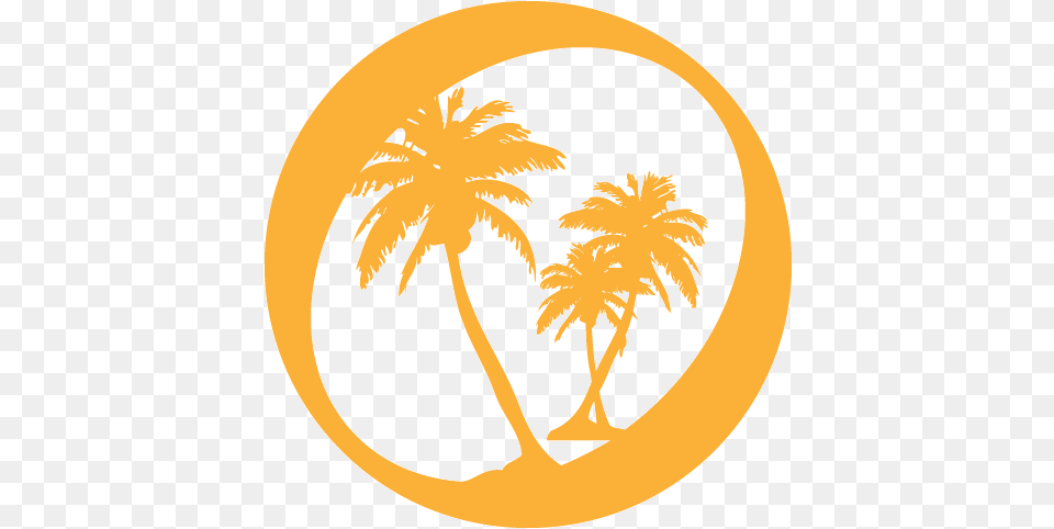 Beach Logo Picture Palm Tree Vector, Palm Tree, Plant, Outdoors, Nature Free Png Download