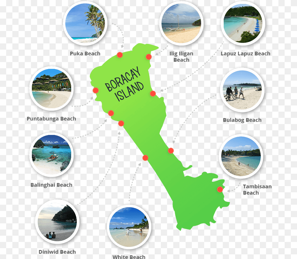 Beach Map Boracay Island Tourist Spot, Land, Nature, Outdoors, Sea Png Image