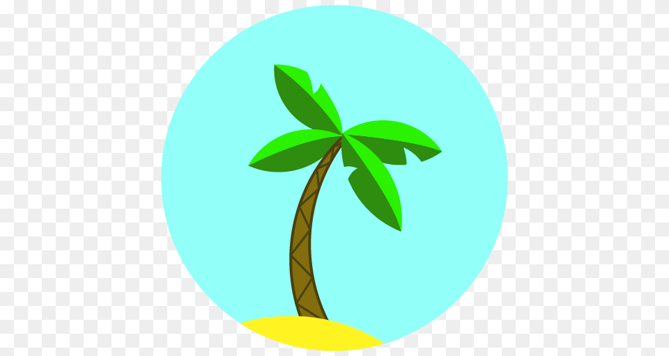 Beach Palm Sand Summer Travel Vacation Icon, Leaf, Palm Tree, Plant, Tree Free Transparent Png
