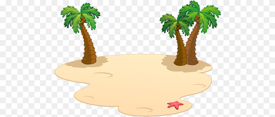 Beach Palms Clipart Mit Bildern Hering Cartoon Beach Clipart Background, Plant, Tree, Palm Tree, Vegetation Free Png