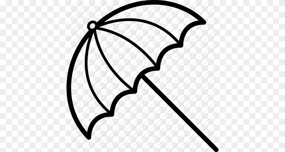Beach Parasol Summer Sun Sunshade Umbrella Icon, Canopy Free Png Download