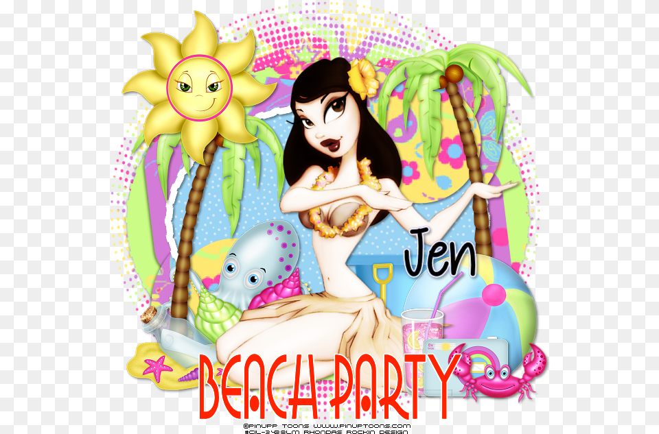 Beach Party Cartoon, Publication, Person, Book, People Png