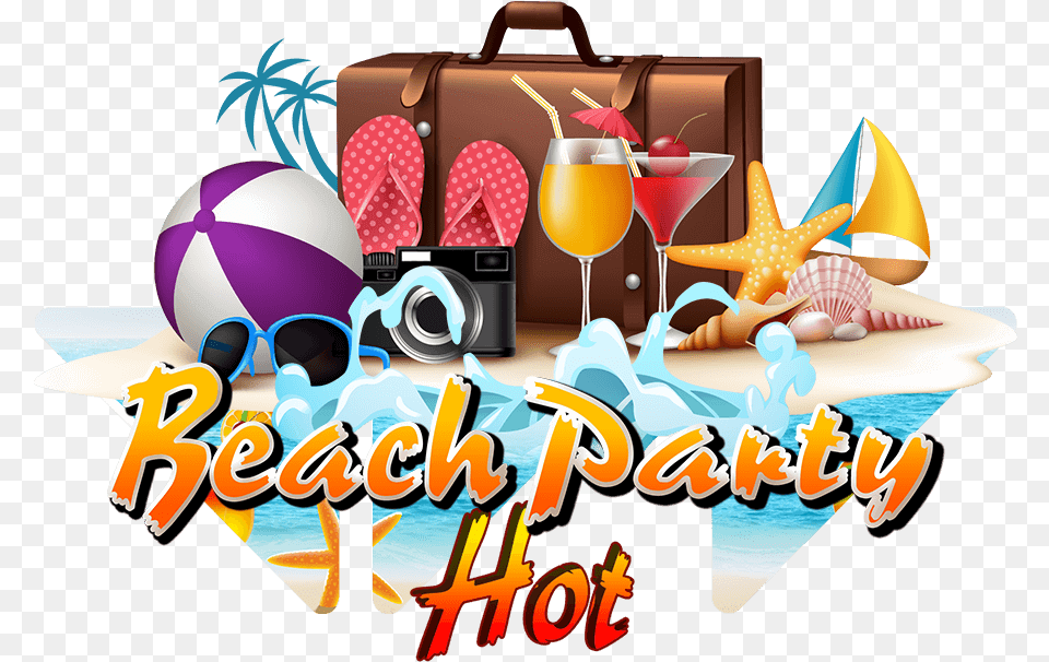 Beach Party Hot Travel 3d, People, Person, Bag, Ball Free Png