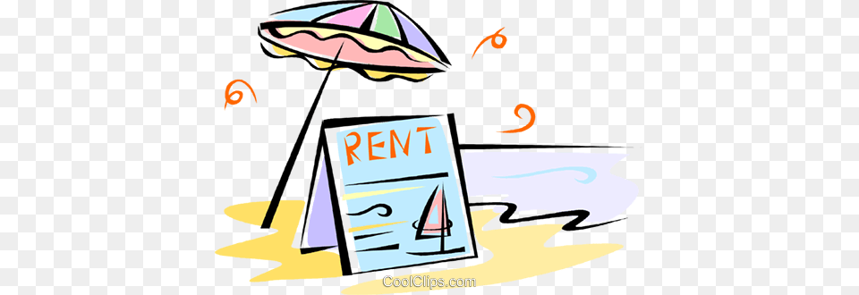 Beach Scene Royalty Vector Clip Art Illustration, Outdoors Free Png Download