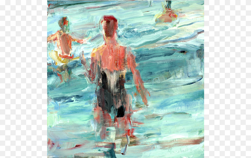Beach Series Painting, Art, Modern Art, Adult, Person Png