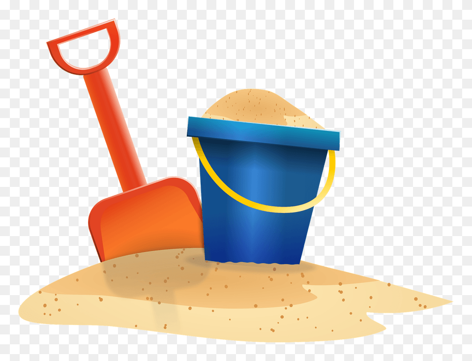 Beach Shovel And Bucket Clipart, Device, Grass, Lawn, Lawn Mower Free Png