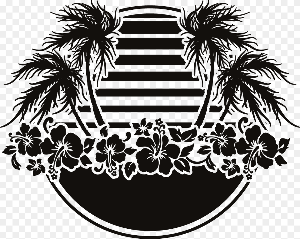 Beach Silhouette Labels Sticker, Stencil, Emblem, Symbol, Person Free Png