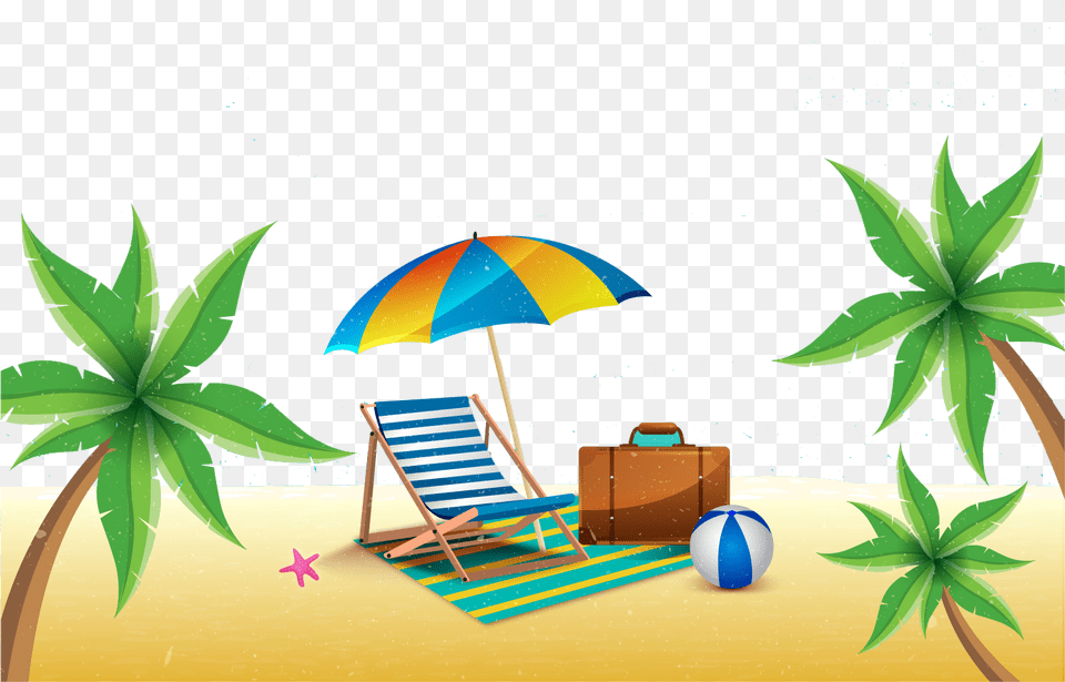 Beach Summer Chair, Furniture, Outdoors, Nature Png Image