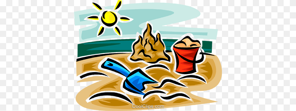 Beach Supplies Royalty Vector Clip Art Illustration, Cream, Dessert, Food, Ice Cream Free Png Download