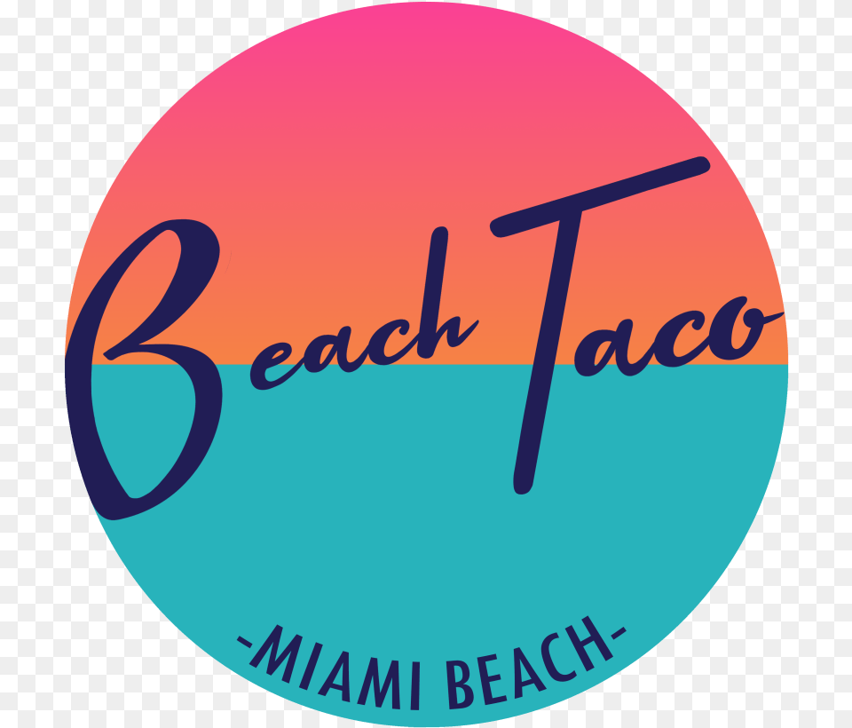 Beach Taco Miami Logo Logos De Miami Beach, Disk, Symbol, Text Png Image