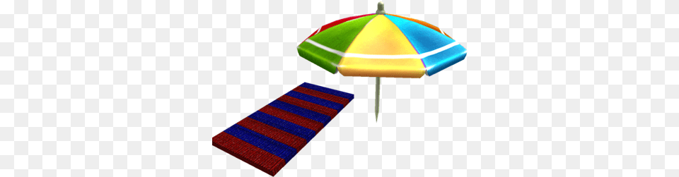 Beach Towel And Umbrella Roblox Shade, Canopy, Architecture, Building, House Png Image