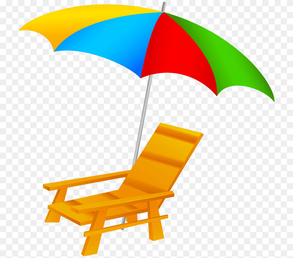 Beach Umbrella And Chair, Canopy Free Png Download