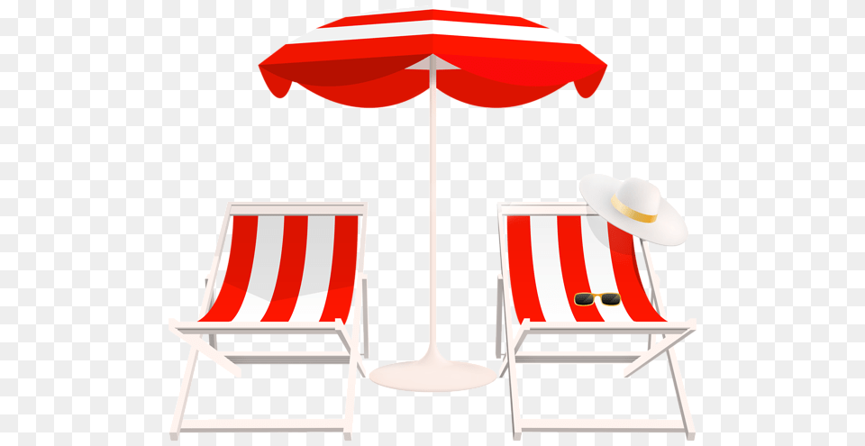 Beach Umbrella And Chairs Clip Art A Clip Art, Canopy, Clothing, Hat, Chair Free Png Download
