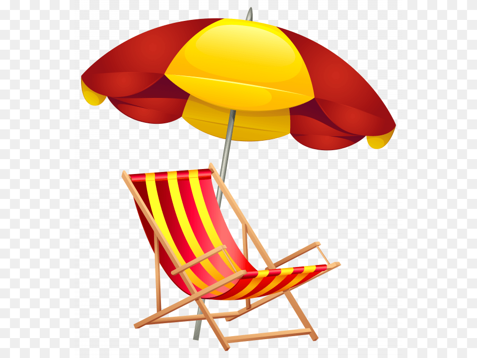 Beach Umbrella For Chair Beach Umbrella Clipart, Canopy, Furniture, Architecture, Patio Umbrella Free Png Download