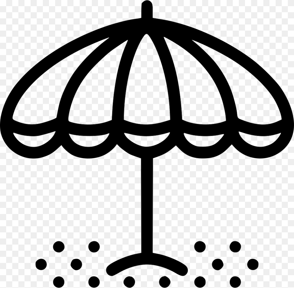 Beach Umbrella Icon, Canopy, Stencil, Architecture, Building Free Transparent Png