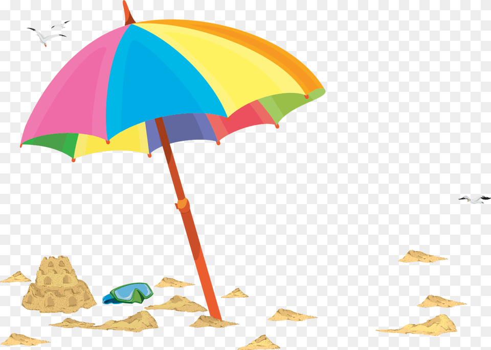 Beach Umbrella Illustration, Canopy, Animal, Bird Free Transparent Png