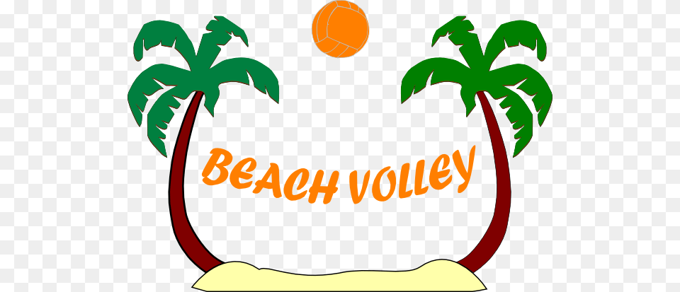 Beach Volleyball Clipart, Summer, Plant, Tree, Palm Tree Free Png