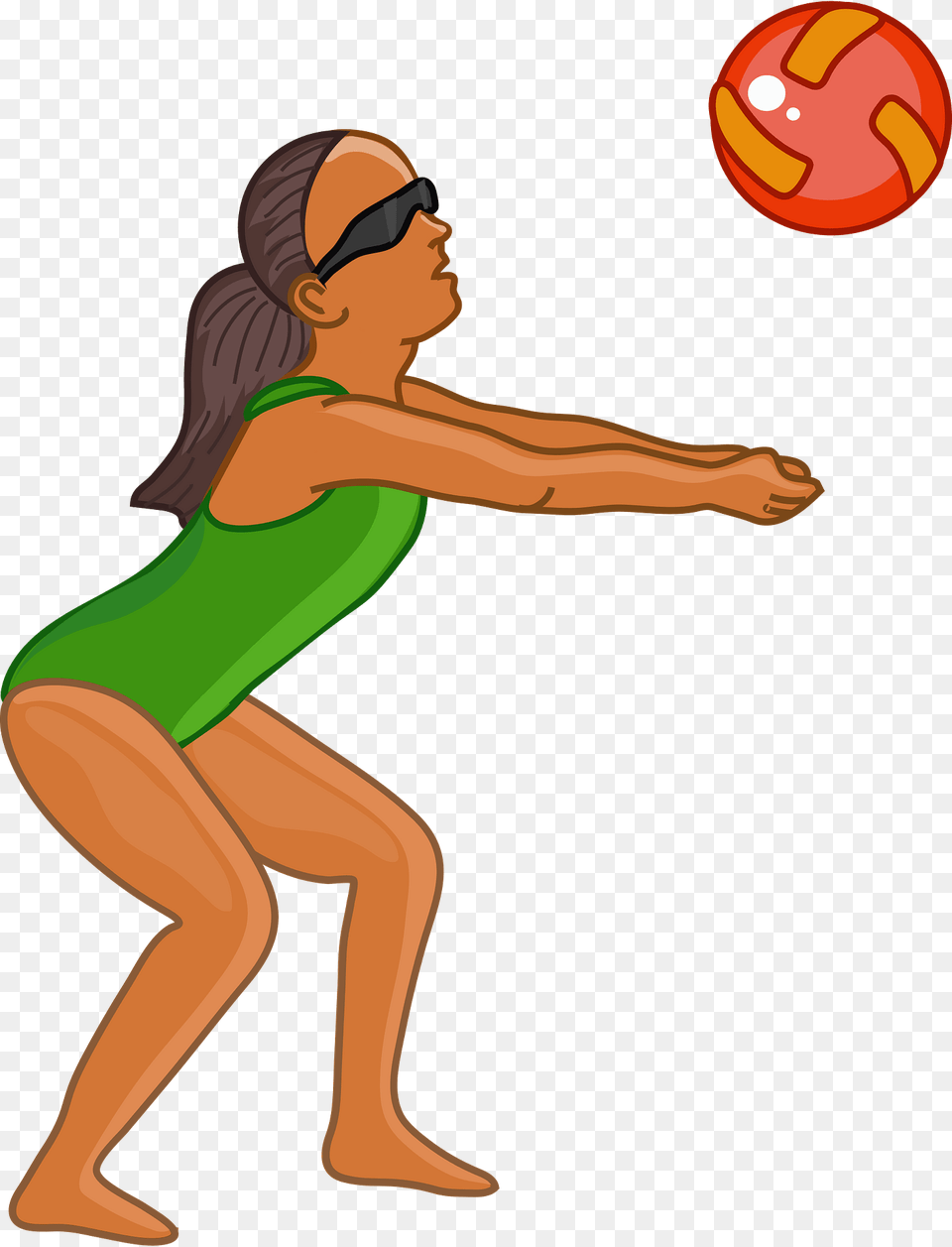 Beach Volleyball Clipart, Woman, Adult, Person, Female Free Png Download