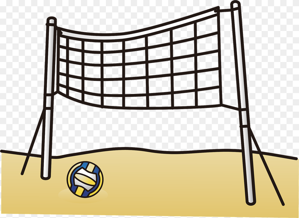 Beach Volleyball Sports Clipart, Crib, Furniture, Infant Bed, Sport Free Transparent Png