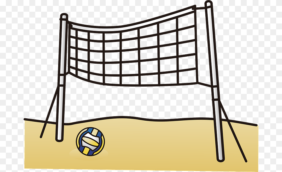 Beach Volleyball Sports Clipart Net, Ball, Sport, Football, Soccer Ball Png Image