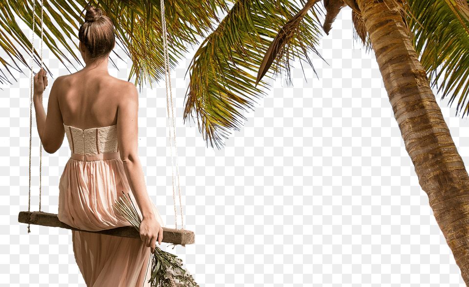 Beach Woman Holidays Beautiful Woman Relaxing At The Beach, Adult, Person, Female, Dress Free Png Download