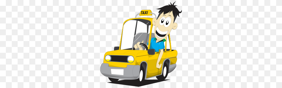 Beach Yellow Cab, Car, Taxi, Transportation, Vehicle Png Image