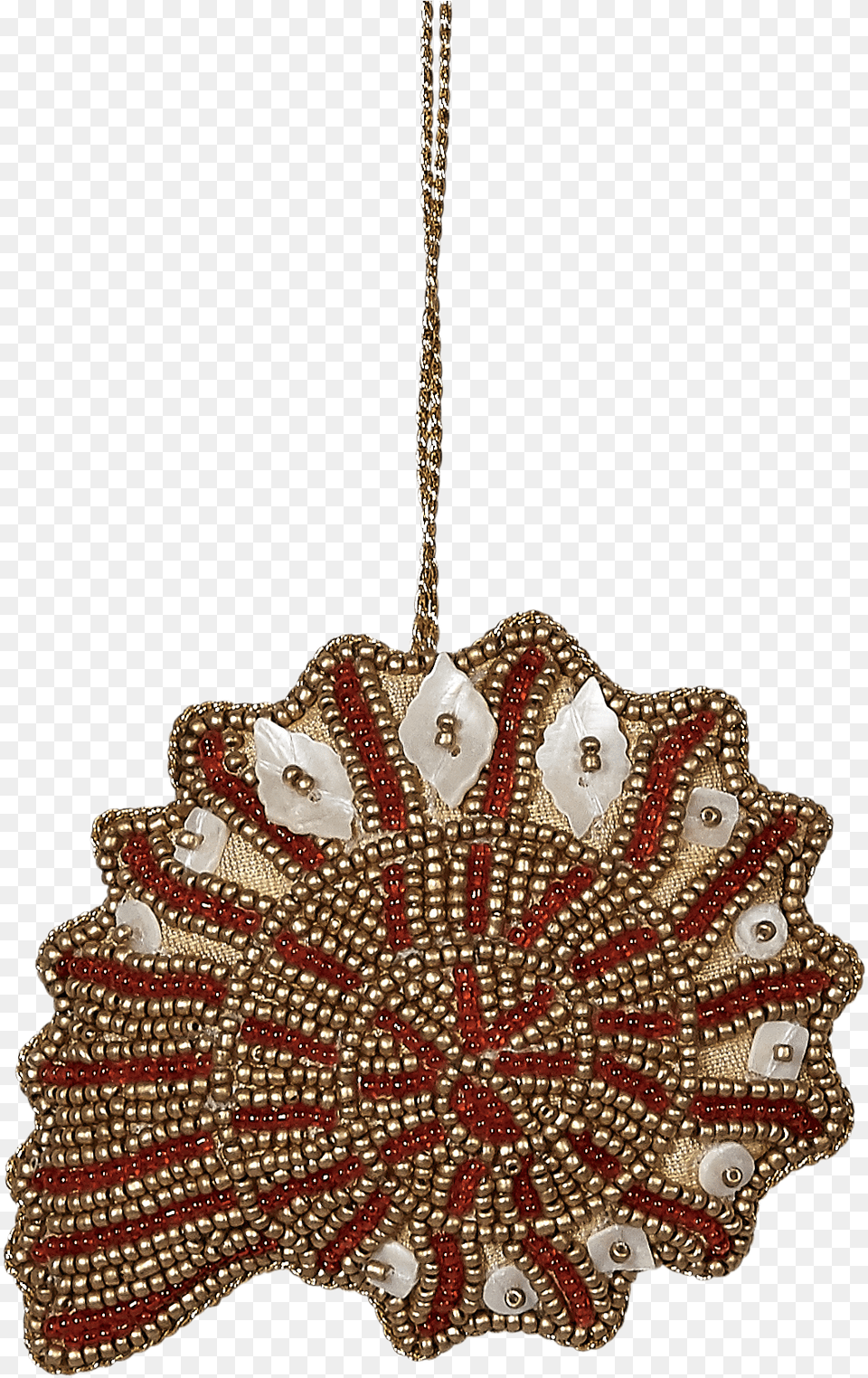 Bead And Mother Of Pearl Ornament Chain, Accessories, Jewelry, Necklace, Chandelier Png Image