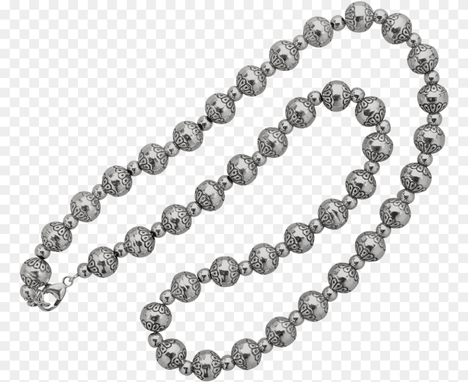 Beaded Silver Necklaces, Accessories, Bead, Bead Necklace, Jewelry Png Image