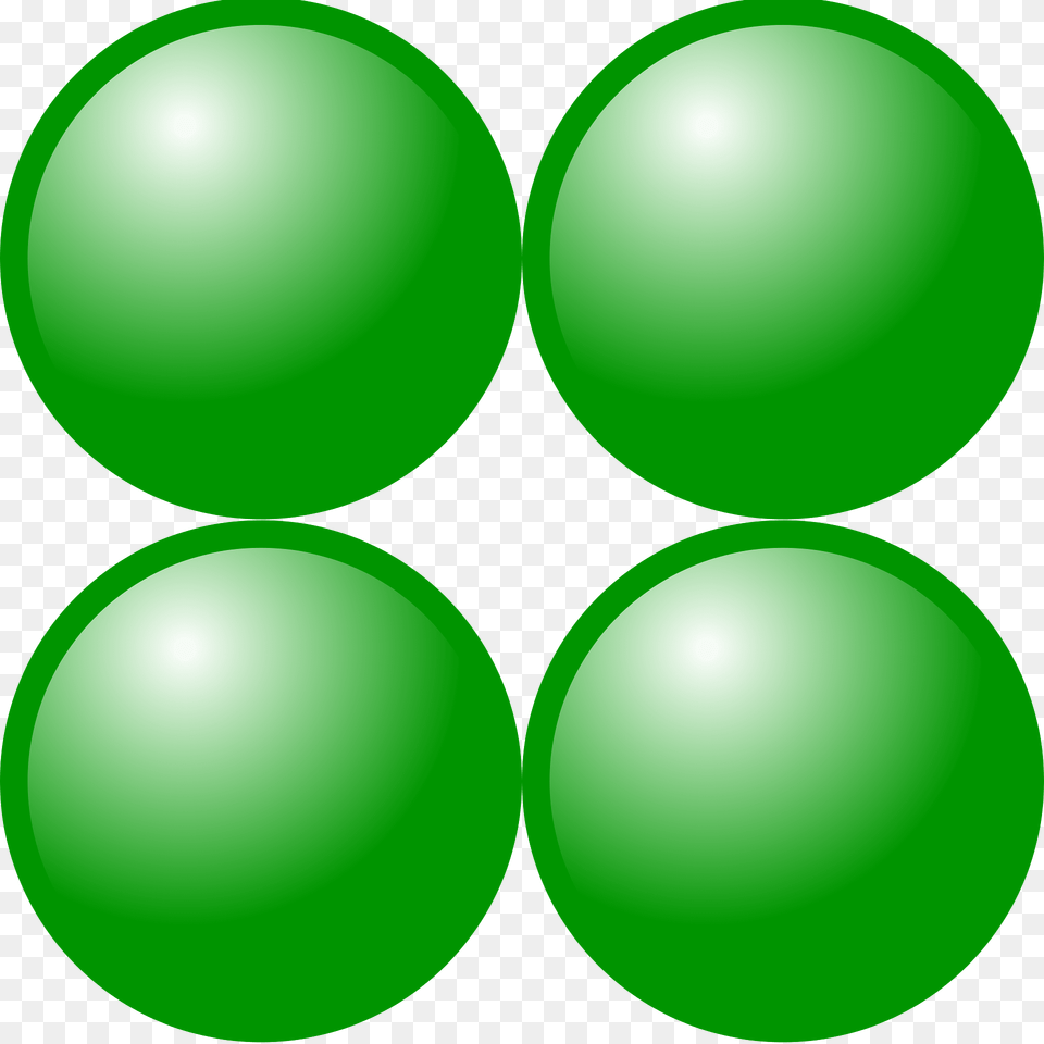 Beads Quantitative Picture For Multiplication 2x2 Clipart, Green, Sphere, Light Png Image