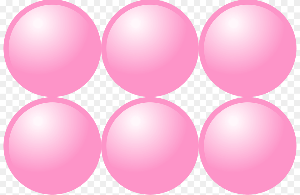 Beads Quantitative Picture For Multiplication 2x3 Clipart, Balloon, Sphere Png Image
