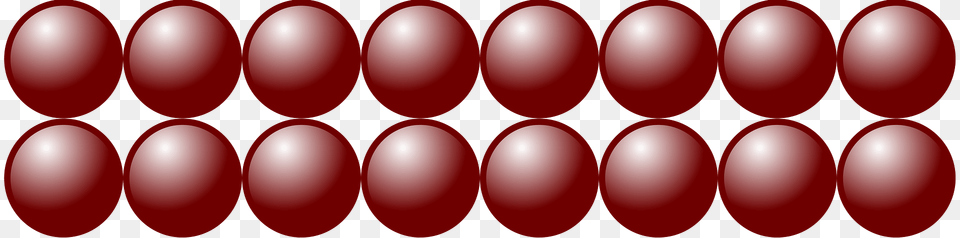 Beads Quantitative Picture For Multiplication 2x8 Clipart, Maroon, Food Free Transparent Png