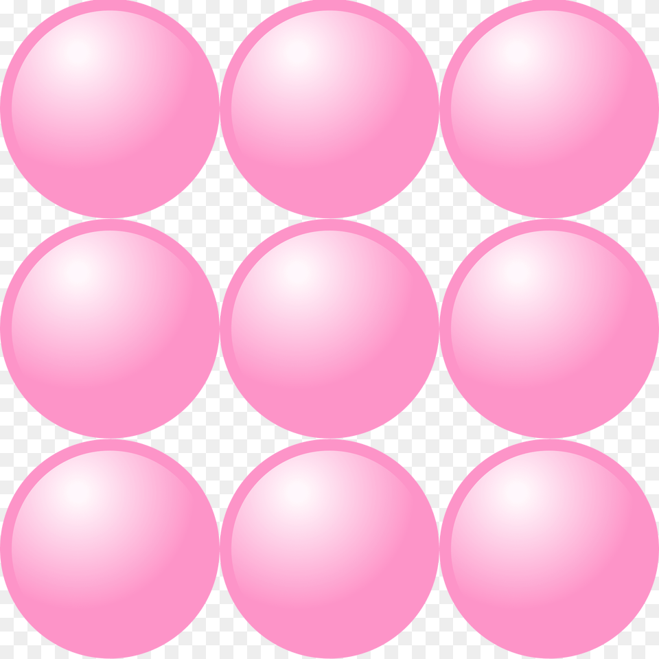 Beads Quantitative Picture For Multiplication 3x3 Clipart, Balloon, Sphere Png