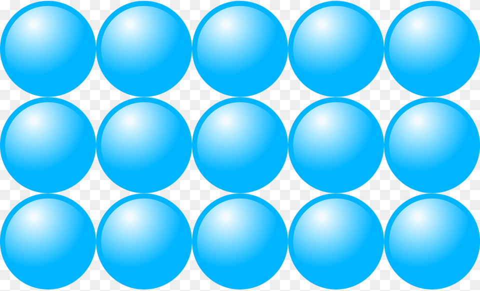 Beads Quantitative Picture For Multiplication 3x5 Clipart, Sphere, Pattern, Balloon Free Png