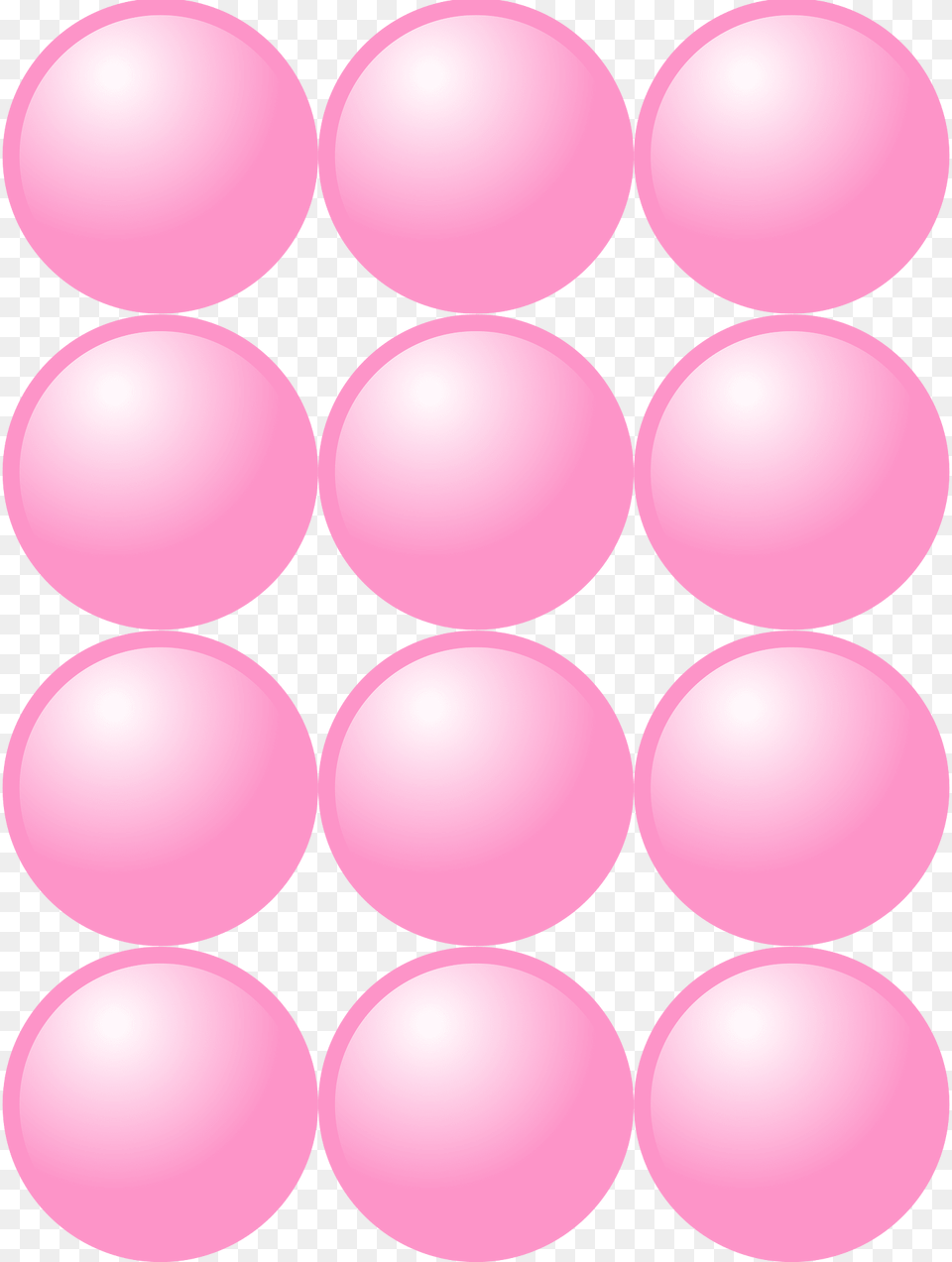 Beads Quantitative Picture For Multiplication 4x3 Clipart, Balloon, Pattern, Sphere Free Png Download